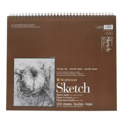 Block Cuaderno Dibujo Bocetos Strathmore Serie 400 35.5x43cm 100 Hojas - Strathmore - detalle