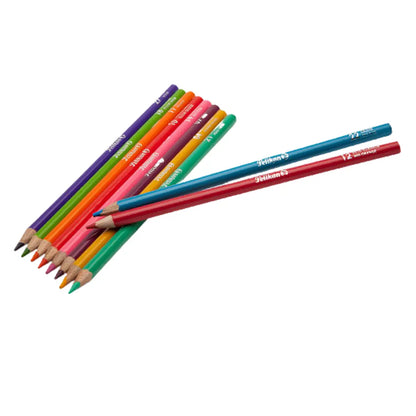 Caja Lápices Colores Redondos 4mm Pelikan 36 Piezas + Sacapuntas - Pelikan - detalle