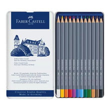 Faber-Castell Colores Goldfaber Acuarelables Para Arte con 12 Distintos Colores, estos lápices acuarelables permiten crear dibujos detallados como efectos de acuarela teniendo una experiencia creativa - Faber Castell - contenido