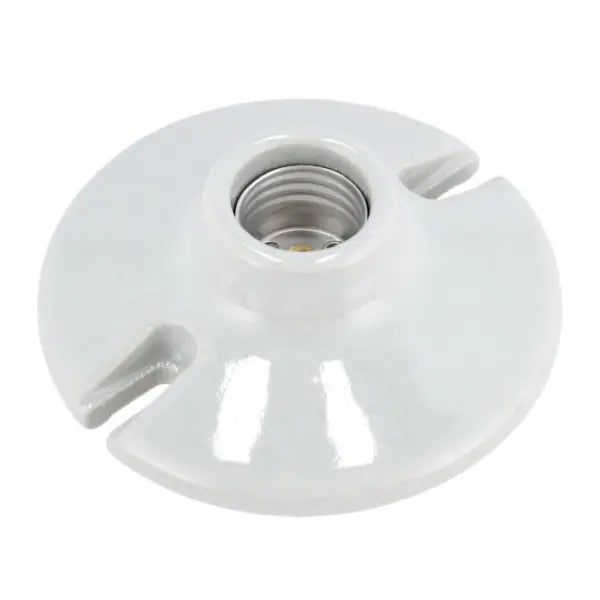 Portalámpara 4½" porcelana para techo Sanelec - Sanelec - vista lateral