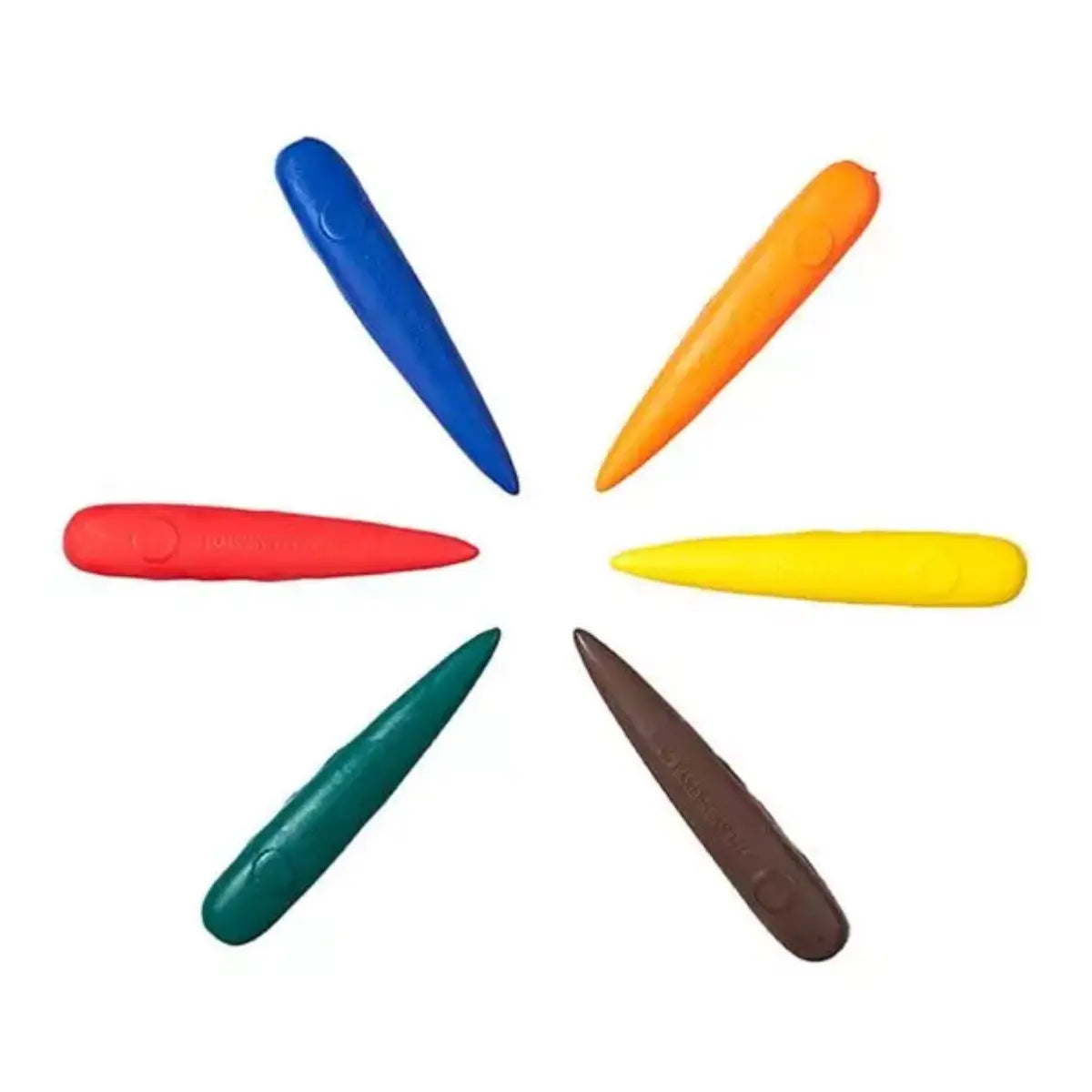 Crayones Borrables Faber Castell Cohete Kinder Ergonómico 6 Pz - Faber Castell - empaque