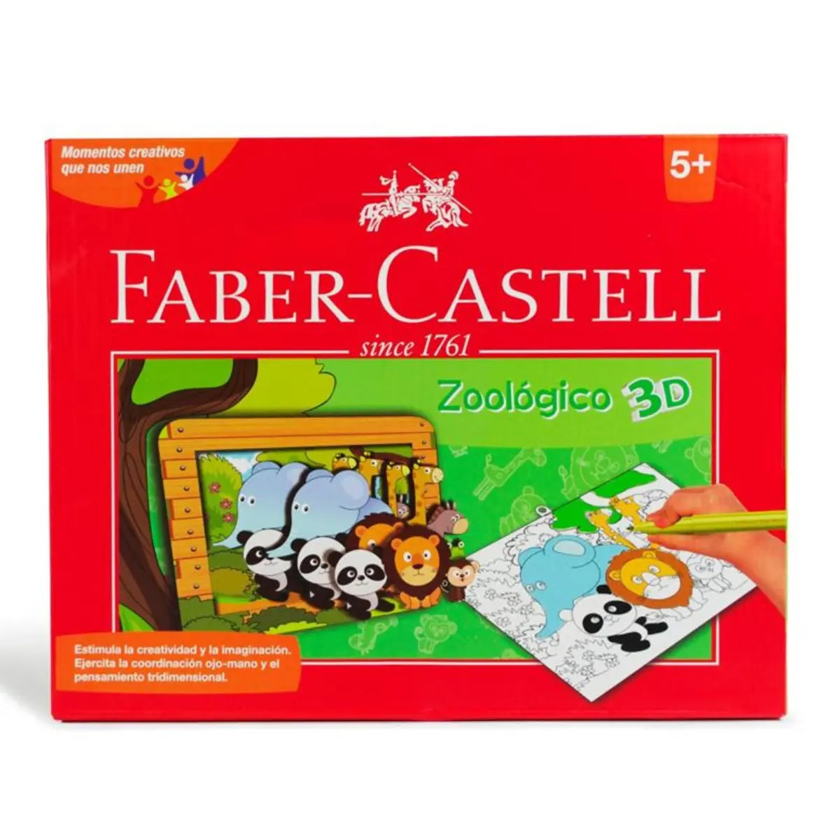 Marcadores Lavable Faber Castell Creativo Zoológico 3D 6 Pz - Faber Castell