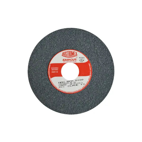 4 Rueda Abrasiva para esmerilar y afilar todo tipo de acero, hierro forjado, etc. de 150 x 25 x 25.4 mm AUSTROMEX - Austrodiam