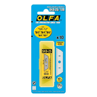 10 Cuchillas de acero inoxidable en estuche Olfa - Olfa