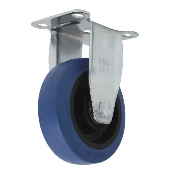 RODAJA GOMA ELASTICA AZUL FIJA 4" - Dogotuls - vista lateral