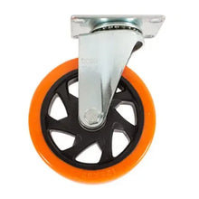 RODAJA PVC NARANJA GIRATORIA 5" - Dogotuls - vista lateral