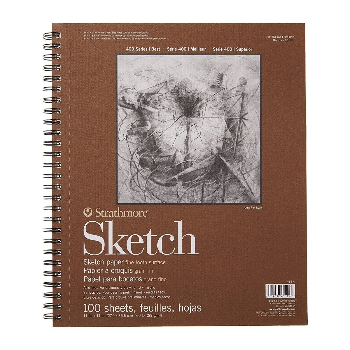 Cuaderno Dibujo Boceto Strathmore Serie 400 27.9x35.5cm 100 Hojas - Strathmore