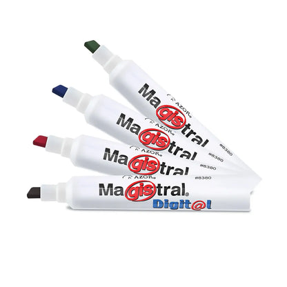 Marcadores Azor para Pizarrón Blanco 6mm Magistral Digital 4 Piezas - Azor - detalle
