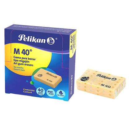 Gomas Borrador Migajon Pelikan M40 Diseñadores Dibujantes 40 Piezas - Pelikan - uso