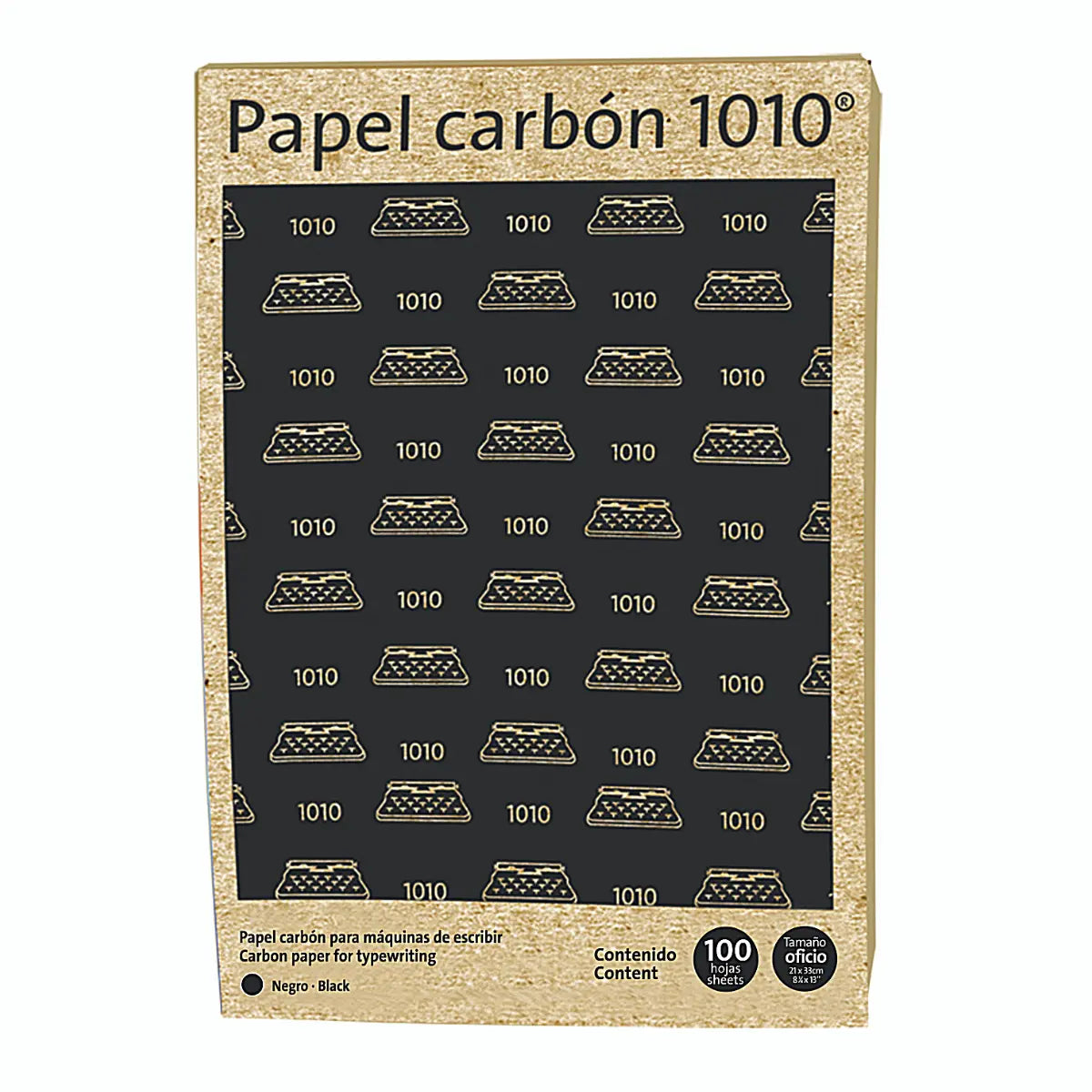 Hojas Papel Carbón 1010g Oficio Base Cera Negra Pelikan 100 Piezas - Pelikan - vista lateral