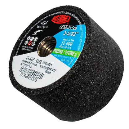 4 Copa abrasiva tipo R.T.11 grano 60 de 80 x 45 x 15.9-11 mm Austromex - Austrodiam