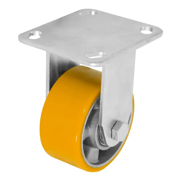 RODAJA ALUMINIO PU NARANJA FIJA 4" - Dogotuls