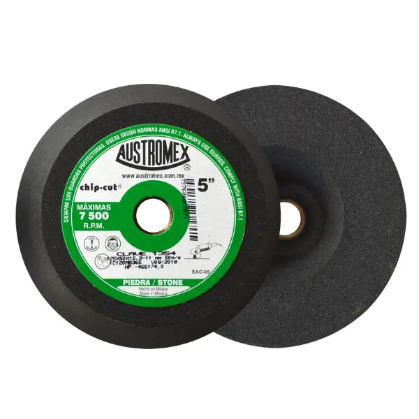 8 Copa abrasiva tipo 11 grano 120 de 125 x 50 x 15.9-11 mm PIEDRA Austromex - Austrodiam - vista lateral