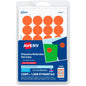 1008 Etiquetas Redondas Avery Colores Circular Pequeña 1.9cm Elegir Color Naranja - Avery
