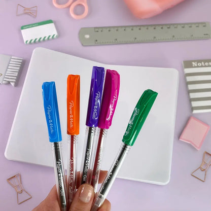 Plumas De Gel Paper Bolígrafos De Colores Mate Punto Fino 10 Piezas - Papermate - detalle