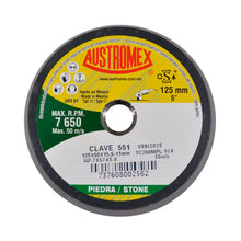 Copa abrasiva Shellac de 125 x 50 x 15.9-11 mm para pulido tamaño de grano 280 - Austrodiam - vista lateral