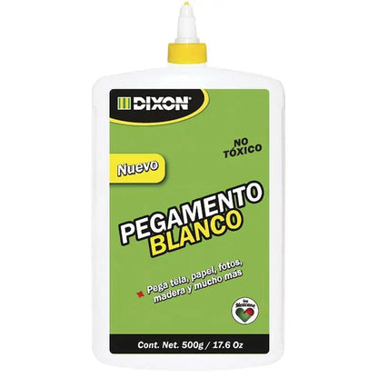 Pegamento Líquido Blanco Adhesivo Escolar Dixon 500g - ADHES
