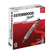 12 Marcador Perm. Rojo Esterbrook - Sharpie - empaque