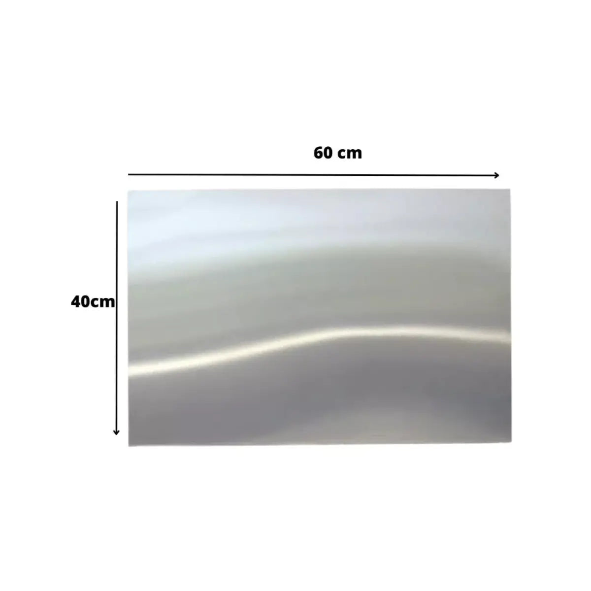 10 Pz Lamina Aluminio 40 X 60 Cm Sublimacion Color Make Blanco - ColorMake