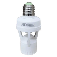 Socket SensorMovimiento Foco Ahorrador e Incandescente Adir - Adir