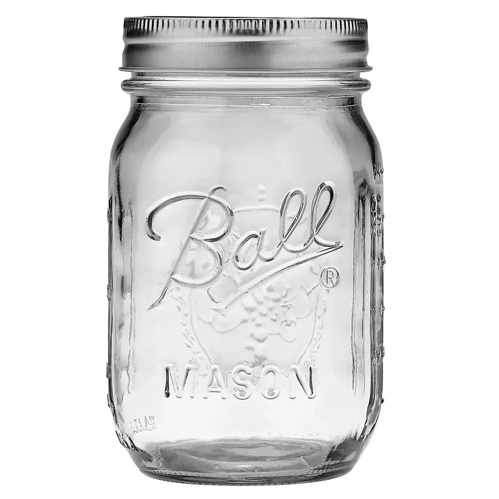 6 Pack Mason Jars Ball 16 Oz (6 Piezas) Boca Regular - Coveme - uso