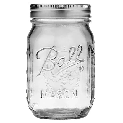 6 Pack Mason Jars Ball 16 Oz (6 Piezas) Boca Regular - Coveme - uso