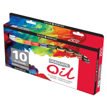 Set 10 Pinturas Al Óleo Tubo Graduate Oil Daler Rowney 38ml - Daler-Rowney