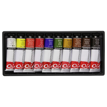Set 10 Pinturas Al Óleo Tubo Graduate Oil Daler Rowney 38ml - Daler-Rowney - detalle