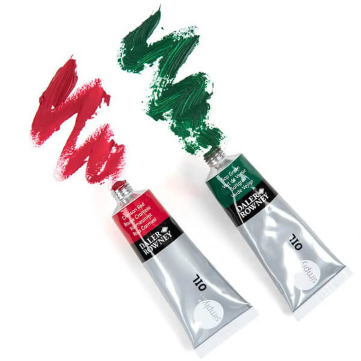 Set 12 Pinturas Óleo Tubo Estuche Daler Rowney Simply 12ml - daler rowney