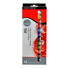 Set 12 Pinturas Óleo Tubo Estuche Daler Rowney Simply 12ml - daler rowney - vista lateral