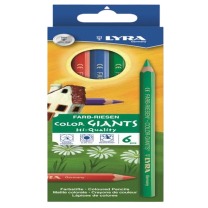 Lápices De Colores Hexagonales Gigantes Lyra Farb Riesen 6 Piezas - lyra - vista lateral