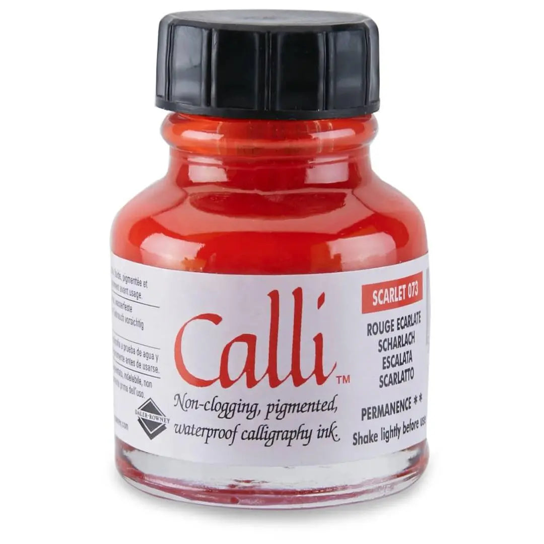 Tinta Acrílica Caligrafía Calli Ink Daler 29ml Escoge Color Rojo - Dixon Arte