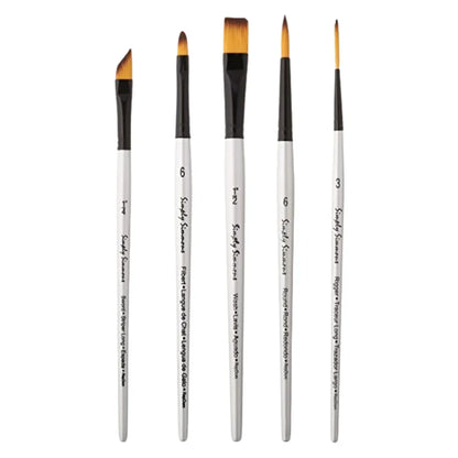 Pinceles Daler Rowney Simply Simmons Acuarela Acrílico Set 5 Piezas - Daler Rowney