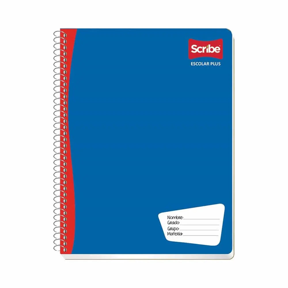 Cuaderno profesional Espiral continuo escolar 100 hojas cuadro chico Scribe - Scribe