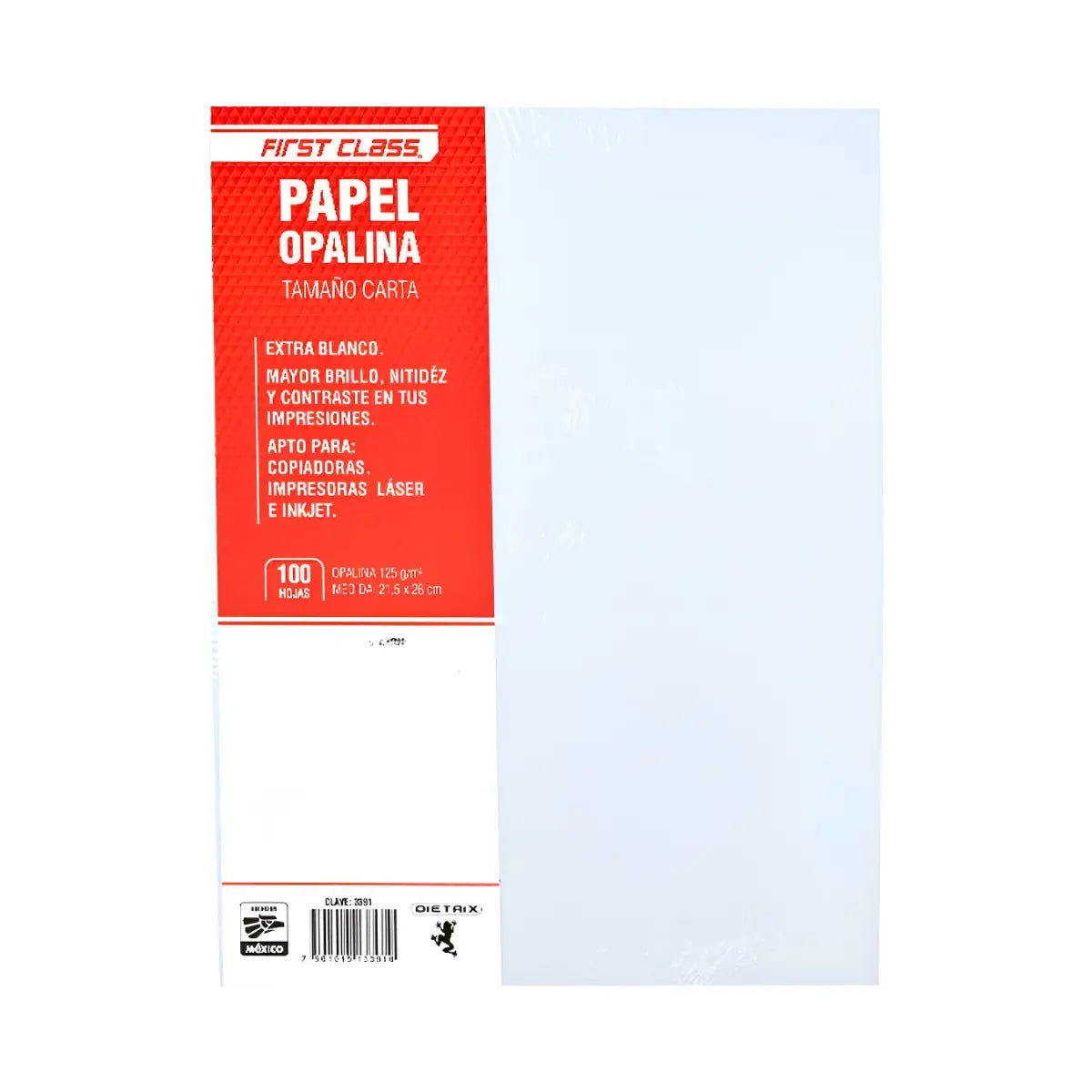 PAPEL OPALINA 100H CTA 125 g FIRST CLASS - First Class - detalle