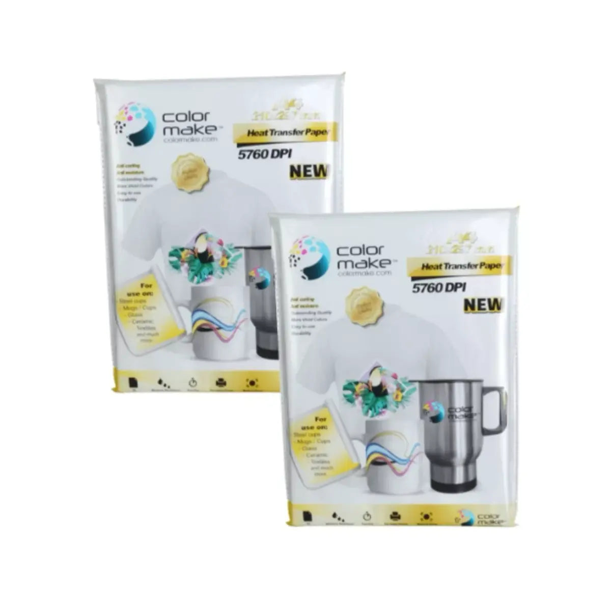 Pack 2 Pz Papel A4 Premium 100 Hojas c/u Sublimacion Color Make - ColorMake