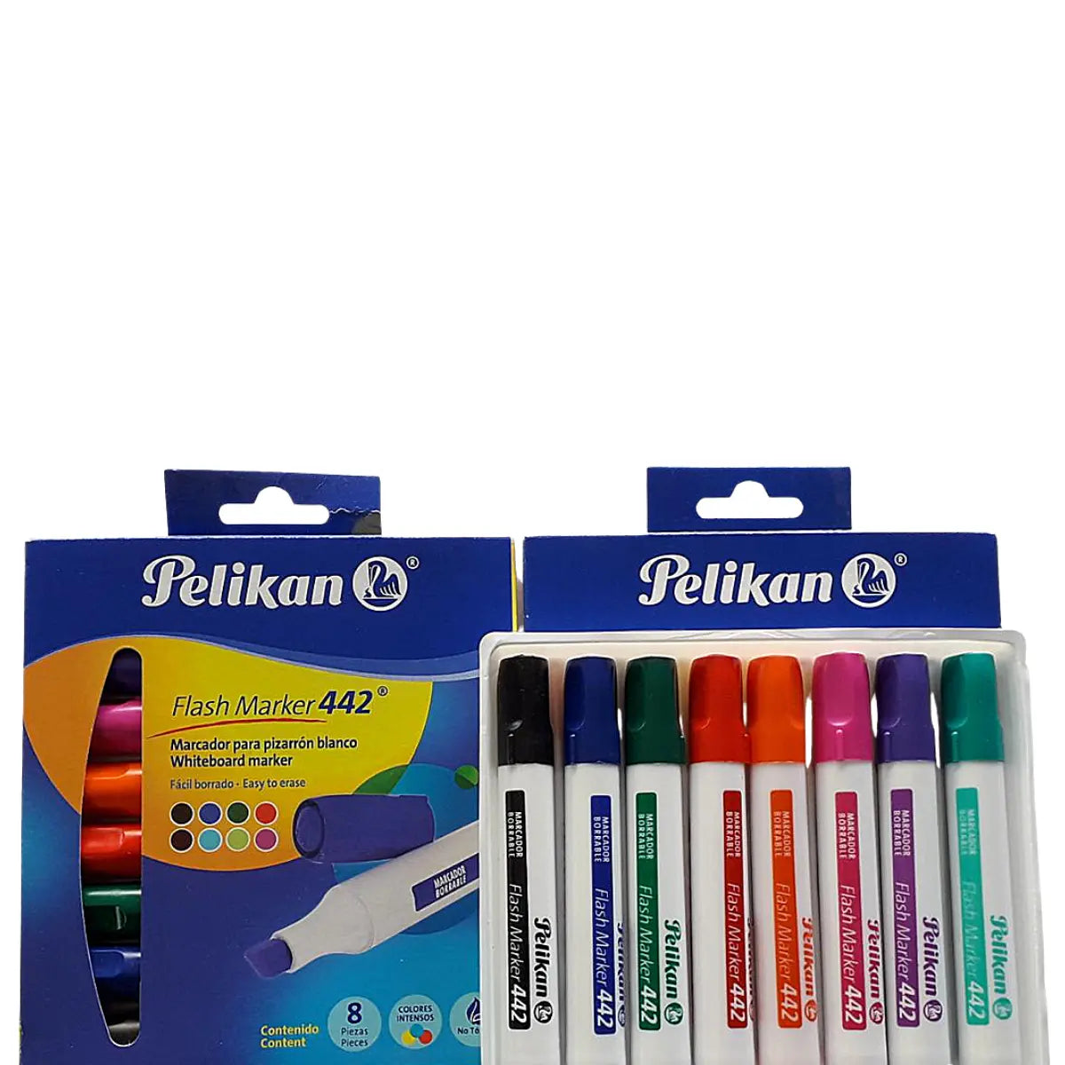 Marcadores para Pizarrón Blanco Flash Marker 442 Pelikan 8 Piezas - Pelikan - detalle