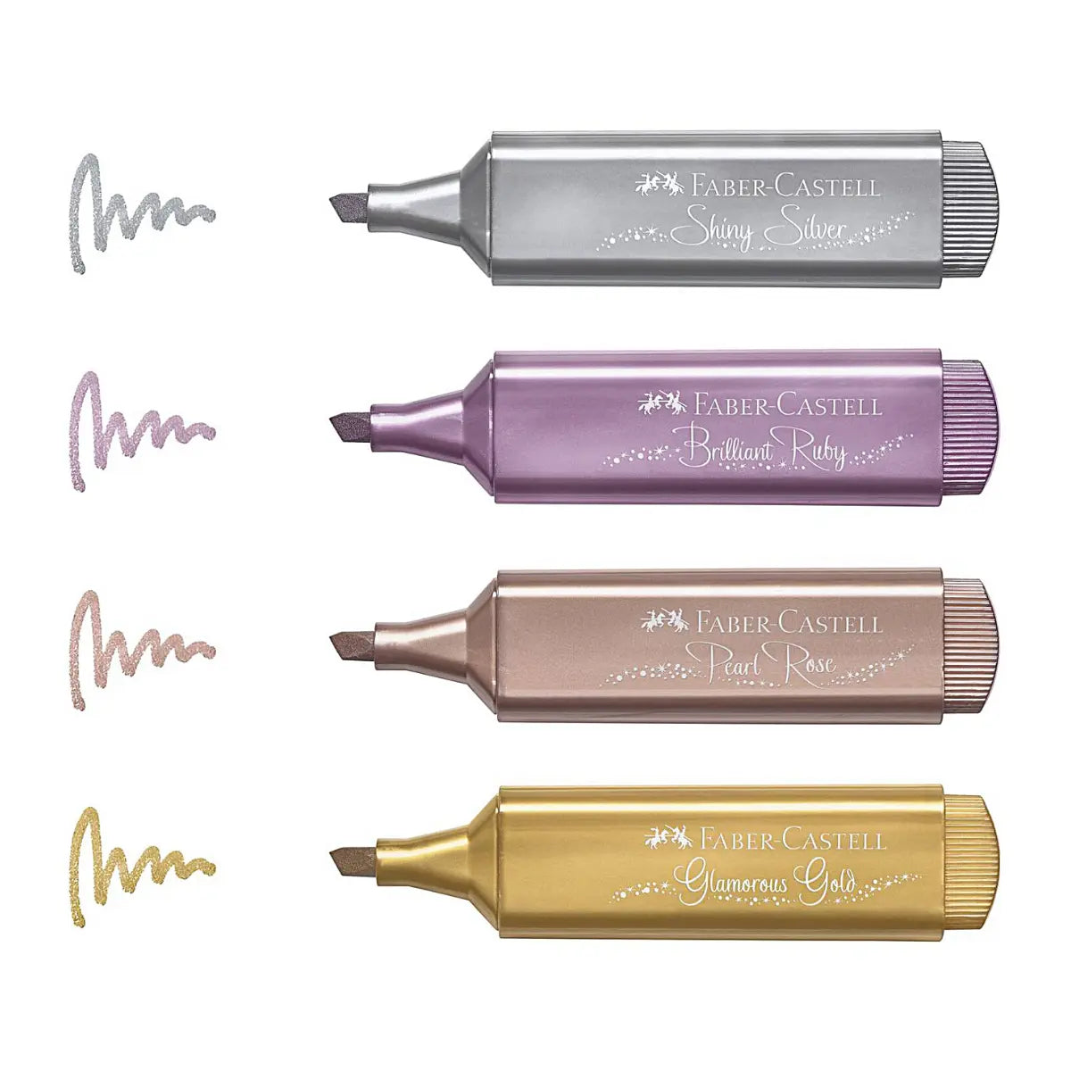 Marcador Efecto Metalico Faber Castell 4 Pz - Faber Castell - accesorios