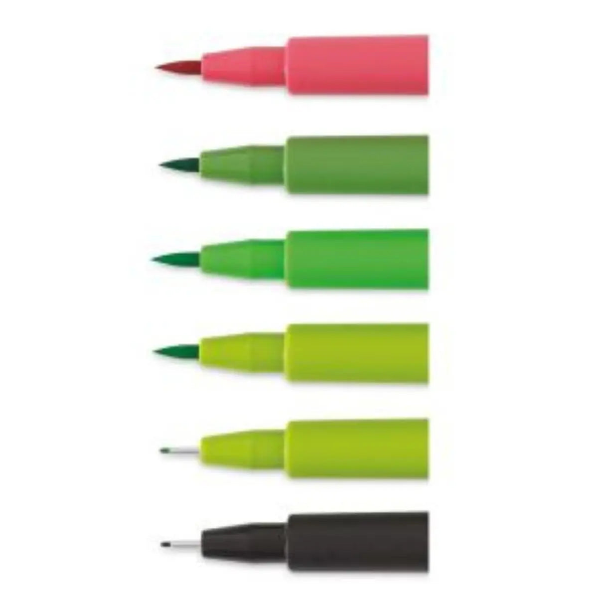 Rotuladores Tonos Verde Faber Castell Profesionales 6 Pz - Faber Castell - empaque