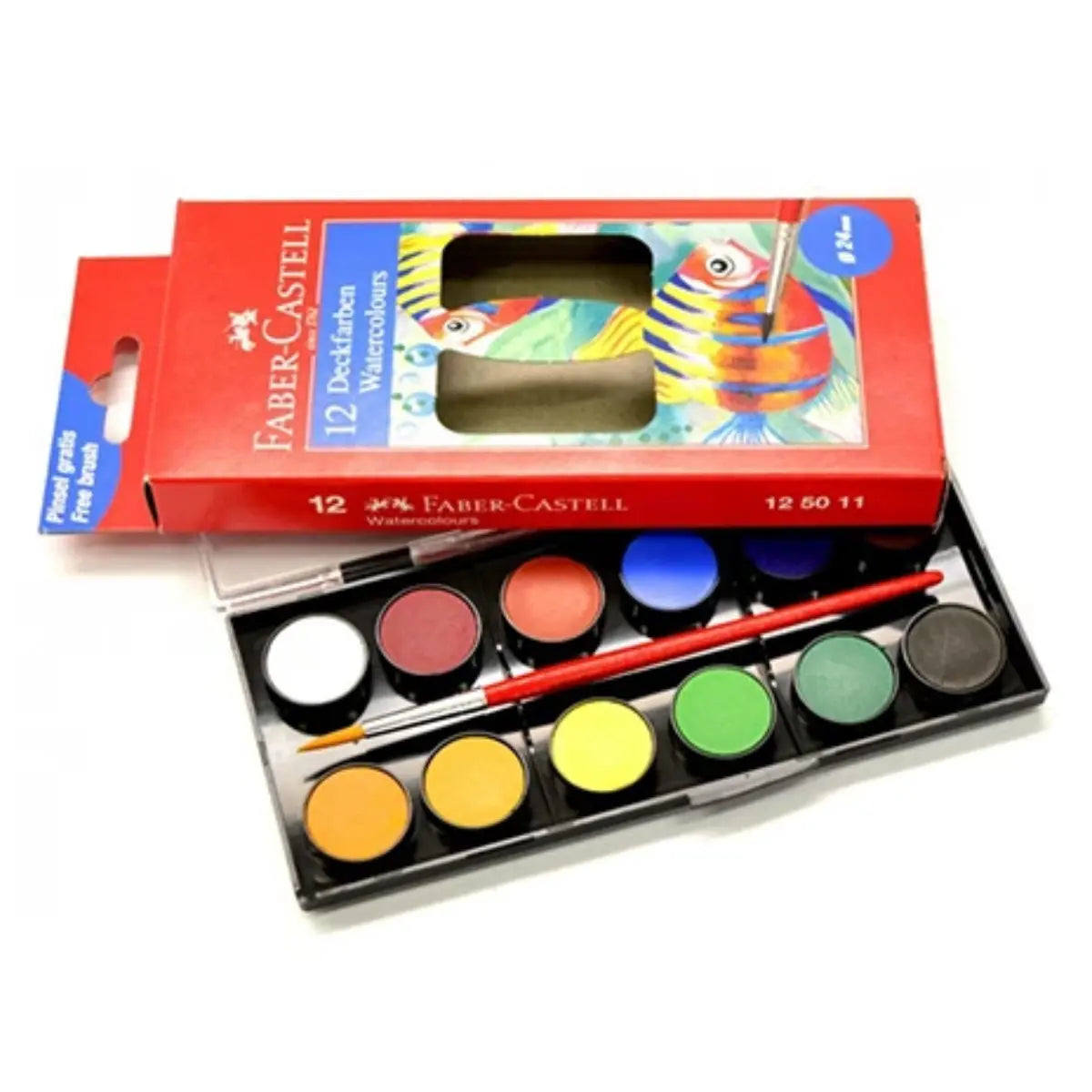Acuarelas Infantil Faber Castell 24mm Estuche 12 Pz - AKSI - uso