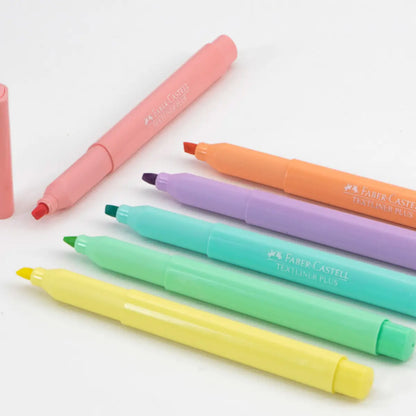 Marcatextos Pastel Delgado Faber Castell Textiliner Plus 6 Pz - Faber Castell - detalle