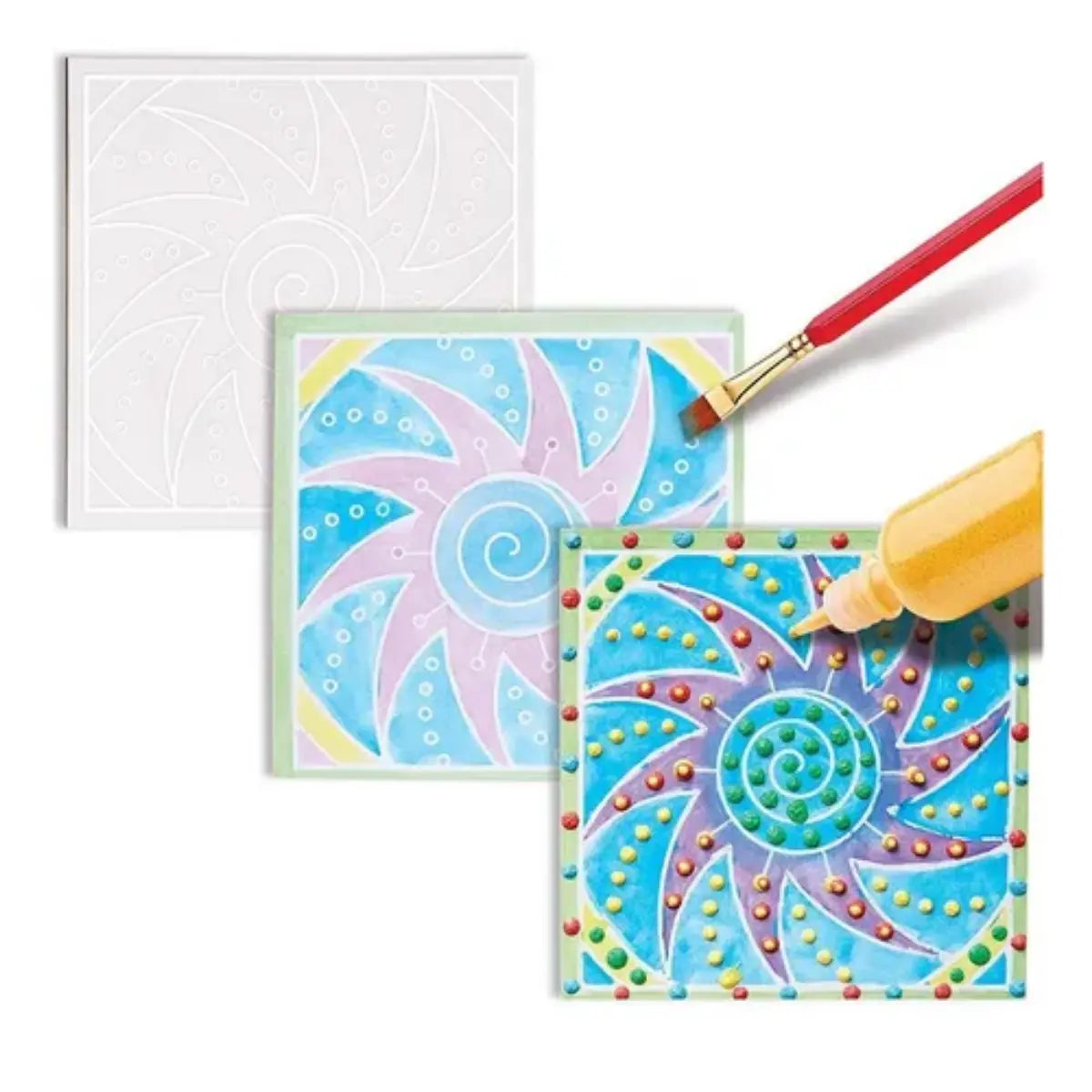 Kit Pintura Arena 3D Faber Castell Texturizada Arte Niños - Faber Castell - detalle
