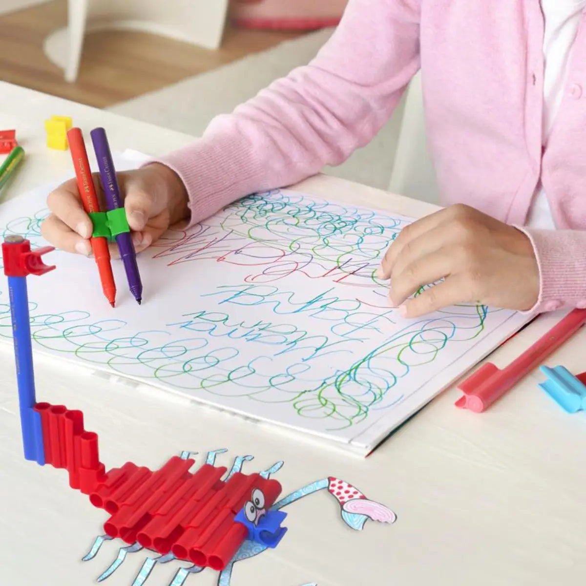 Plumones de Colores Lavables Faber Castell Estuche Rígido 80 Pz - Faber Castell - uso