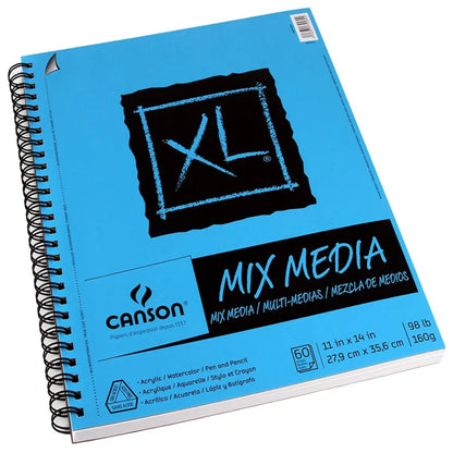 Cuaderno Block Canson Xl Mix Media Album Dibujo 27.9 X 35.6 - Canson - vista lateral