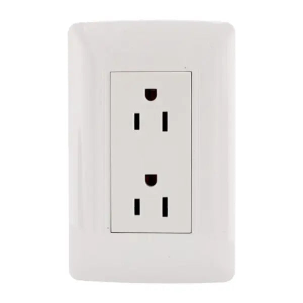 Placa Toscana contacto doble  Sanelec - Sanelec - vista lateral