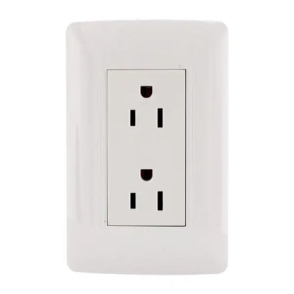 Placa Toscana contacto doble  Sanelec - Sanelec - vista lateral