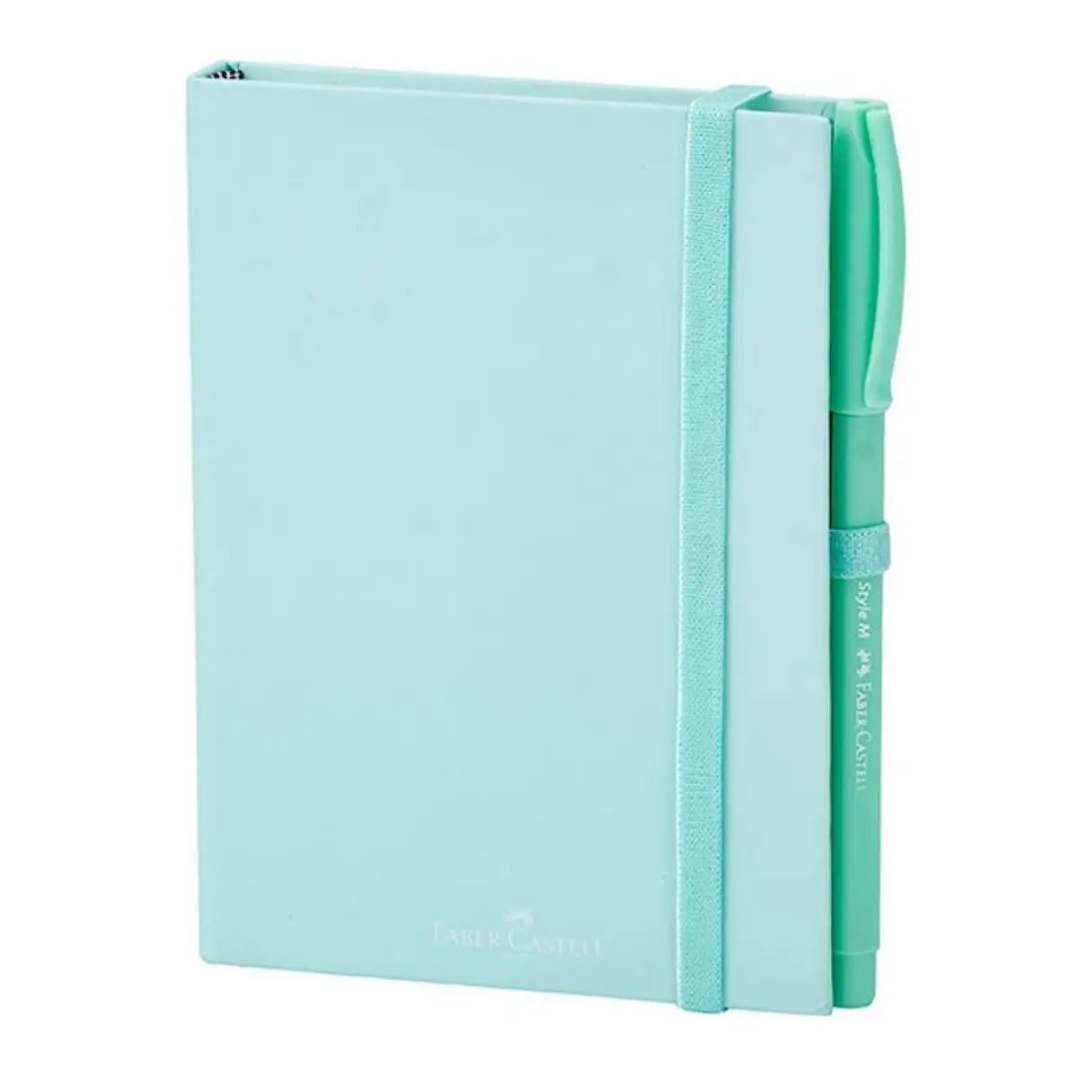 Set Mini Libreta Dibujo Verde Pastel + Pluma Faber Castell - Faber Castell