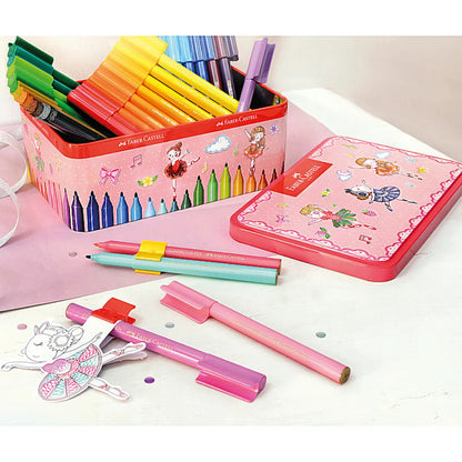 Plumones Faber Castell con Estuche Bailarina 25 Pz - Faber Castell - uso