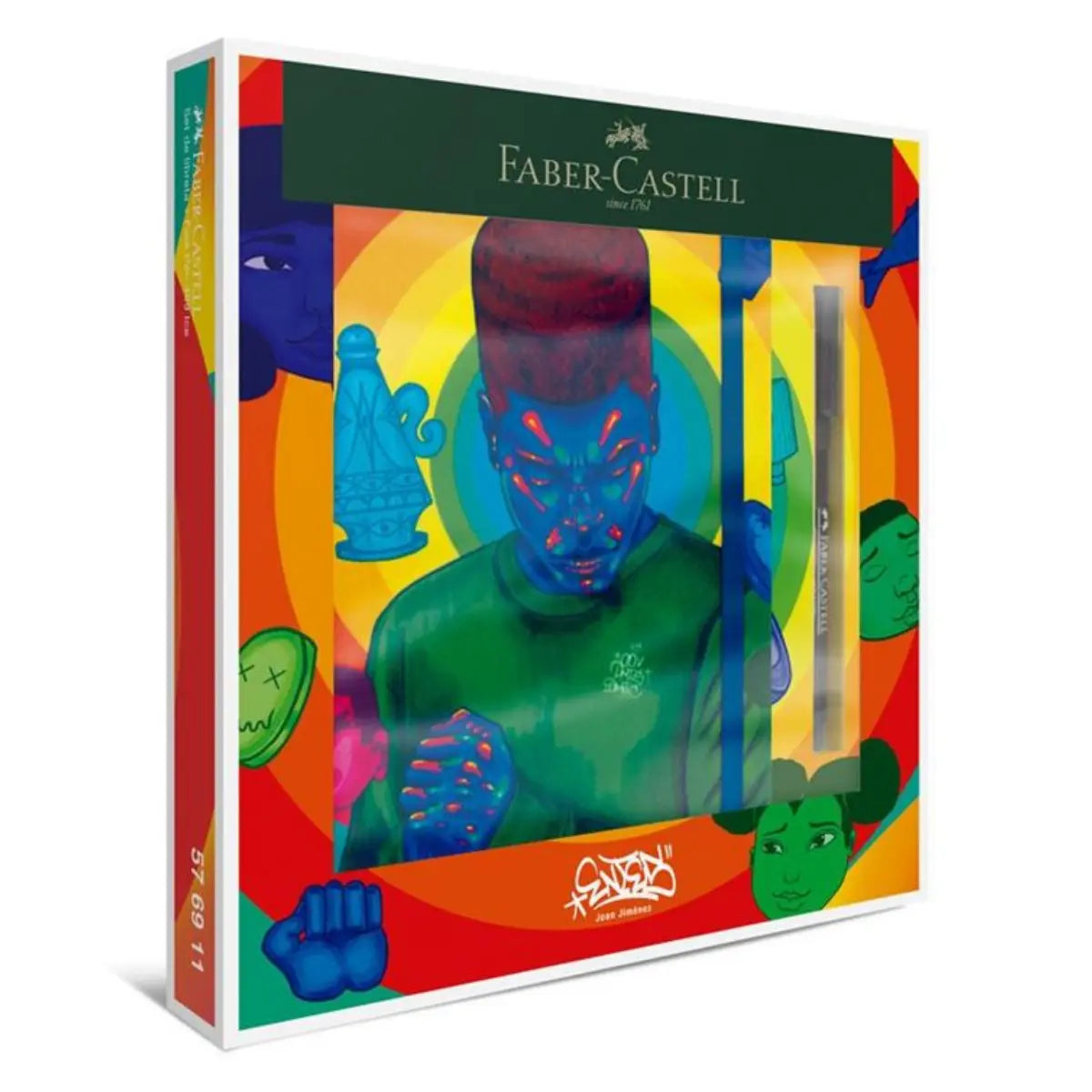 Libreta 160 hojas + Marcador Finepen Faber Castell Edición Entes - Faber Castell - accesorios