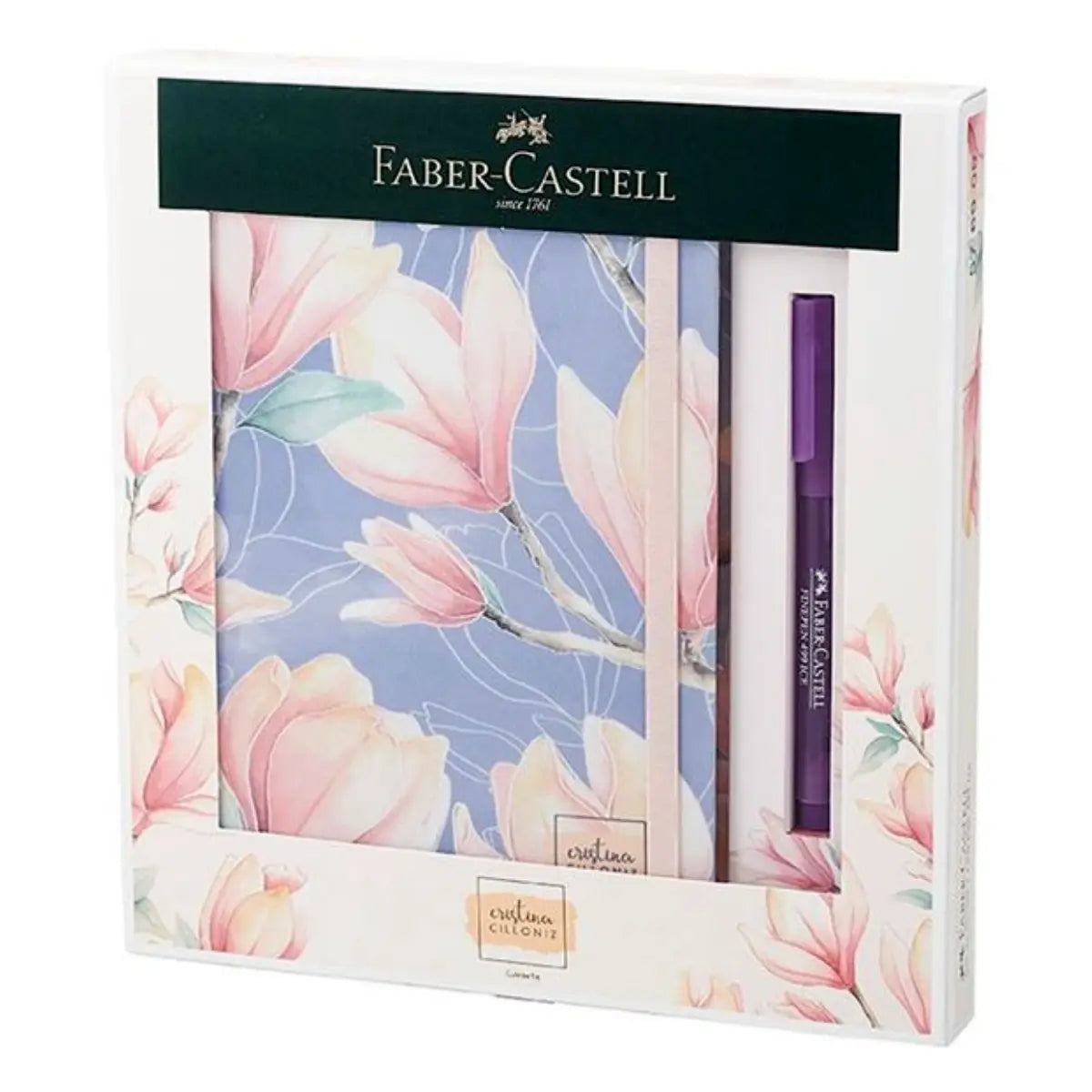 Libreta 160 hojas + Marcador Finepen Faber Castell Edición Cilloniz - Faber Castell - accesorios